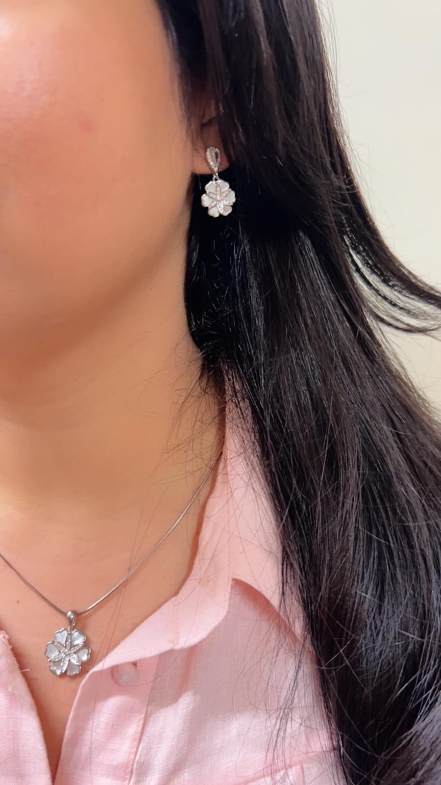 925 Silver NOOMI Designer Pendant Set