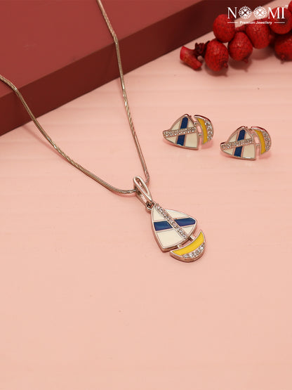 925 Silver NOOMI Designer Pendant Set