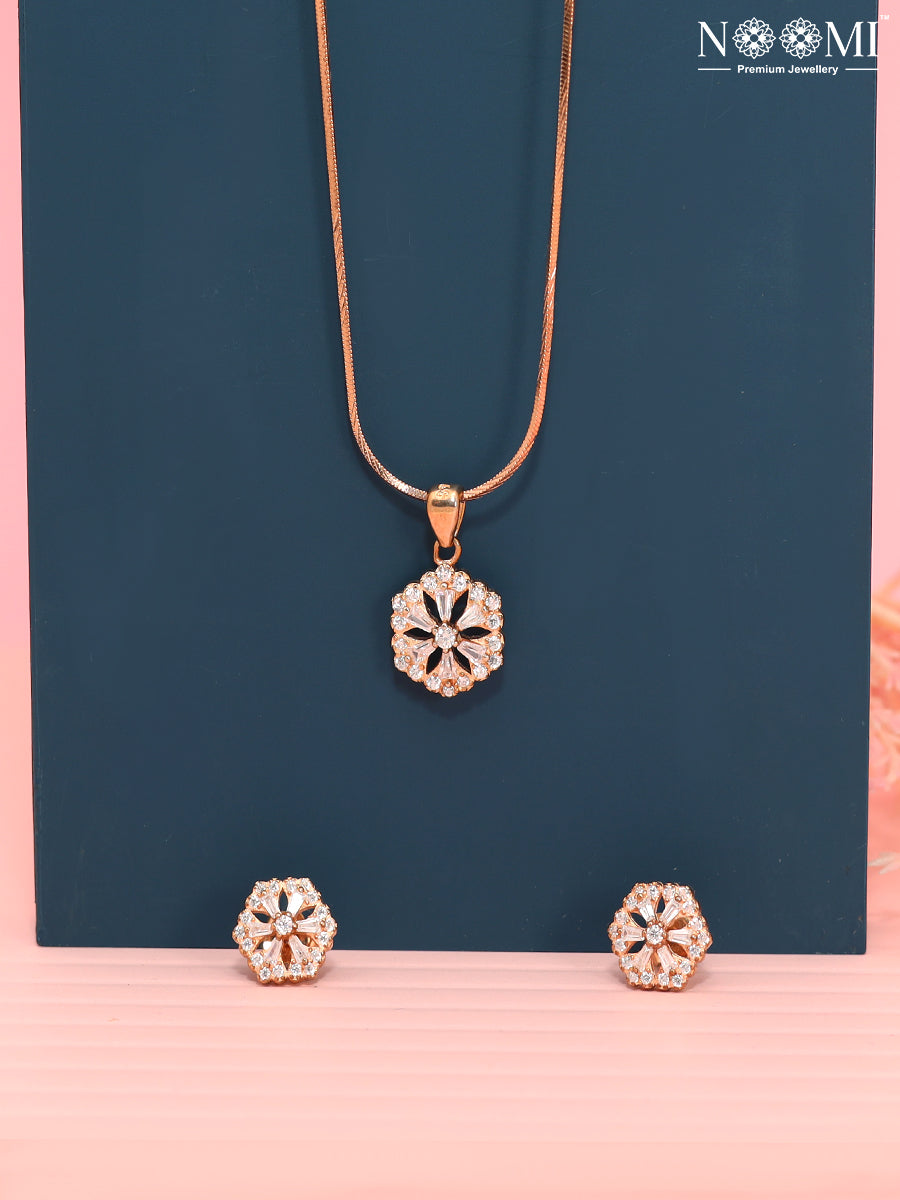 925 Silver NOOMI Designer Pendant Set