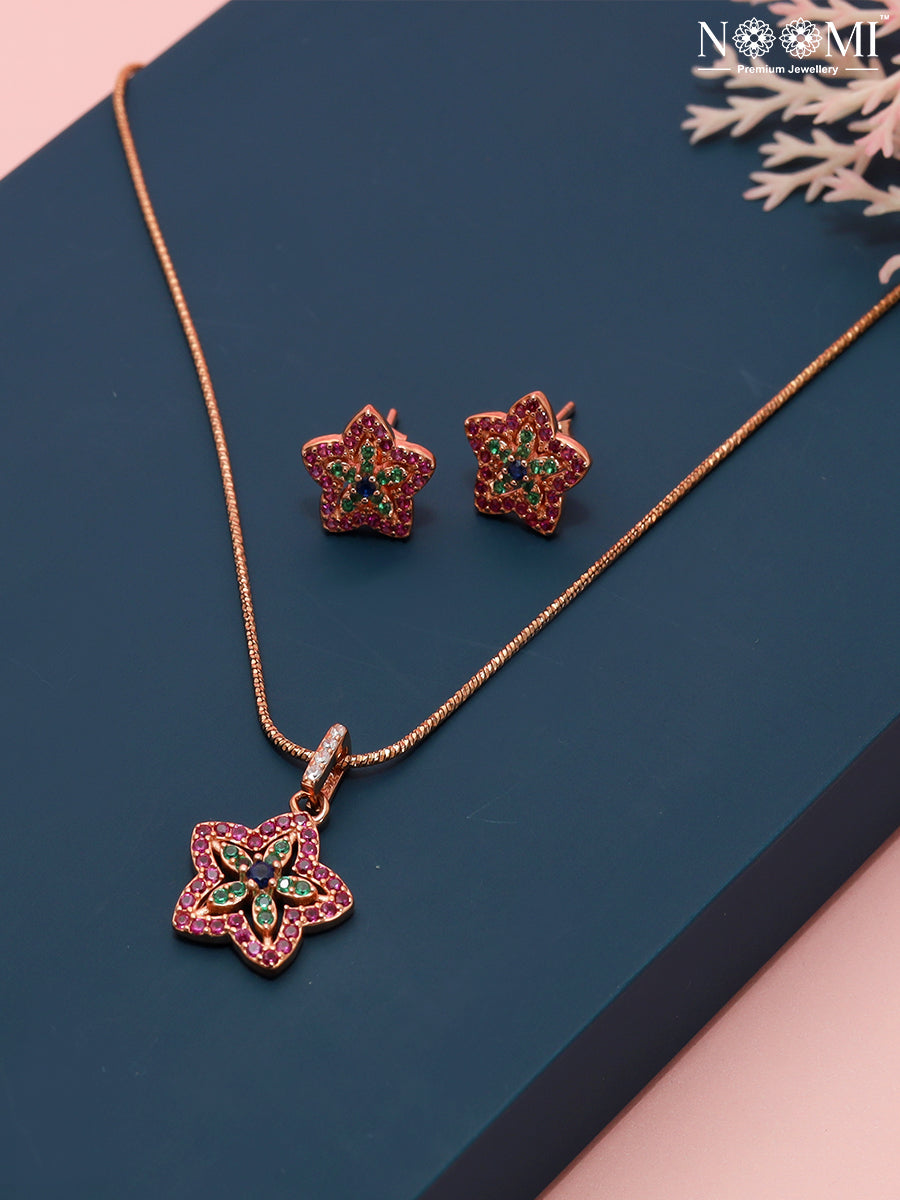 925 Silver NOOMI Designer Pendant Set