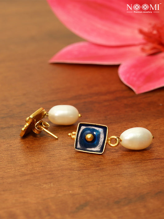 925 Silver. Gold Plated. NOOMI Designer Earrings
