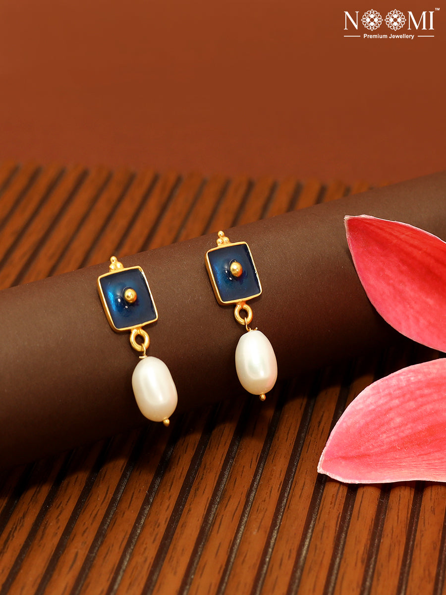 925 Silver. Gold Plated. NOOMI Designer Earrings