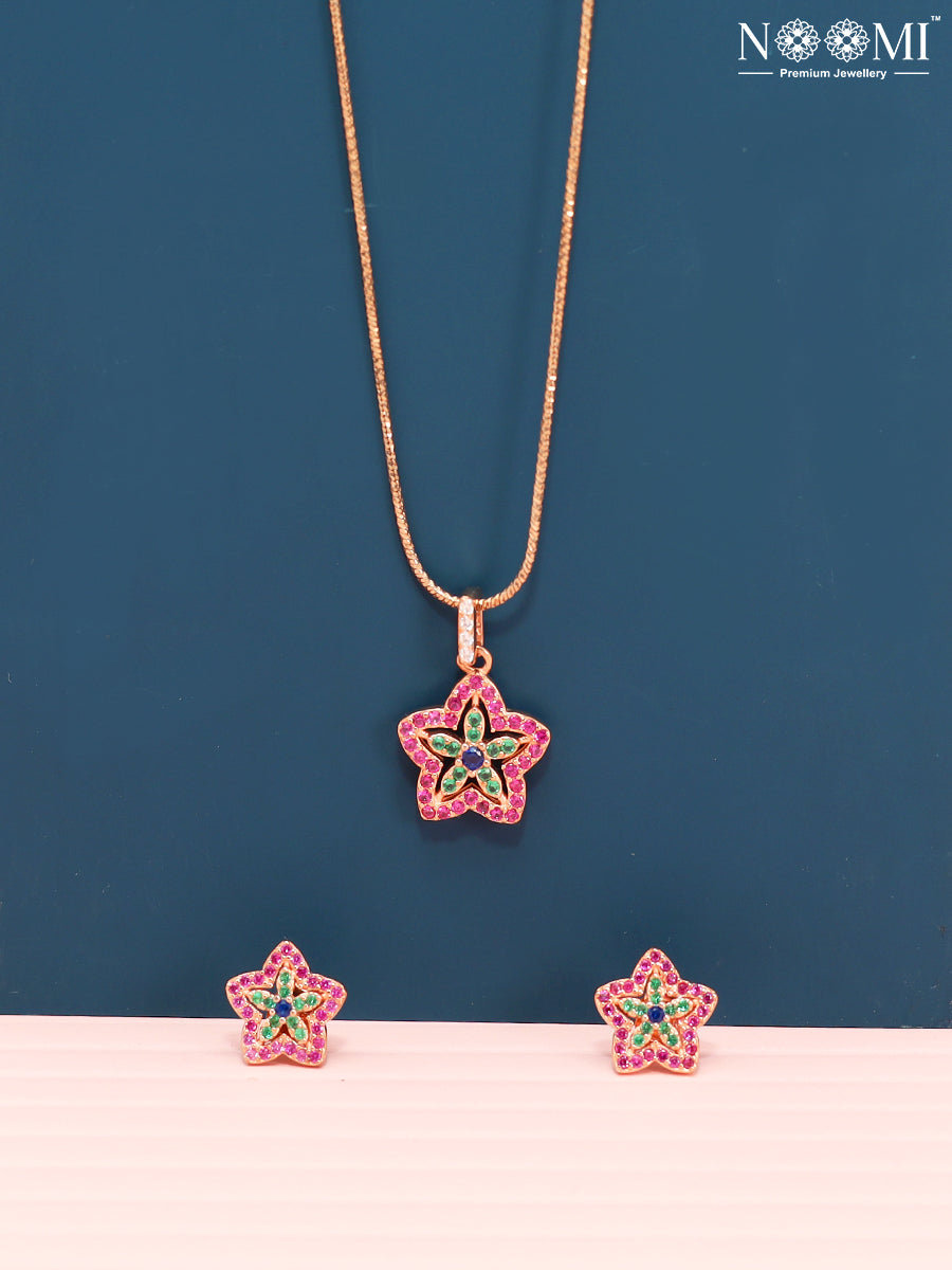 925 Silver NOOMI Designer Pendant Set