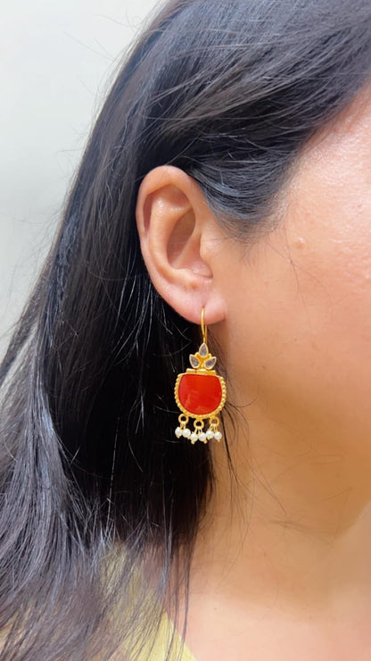 925 Silver. Gold Plated. NOOMI Designer Earrings