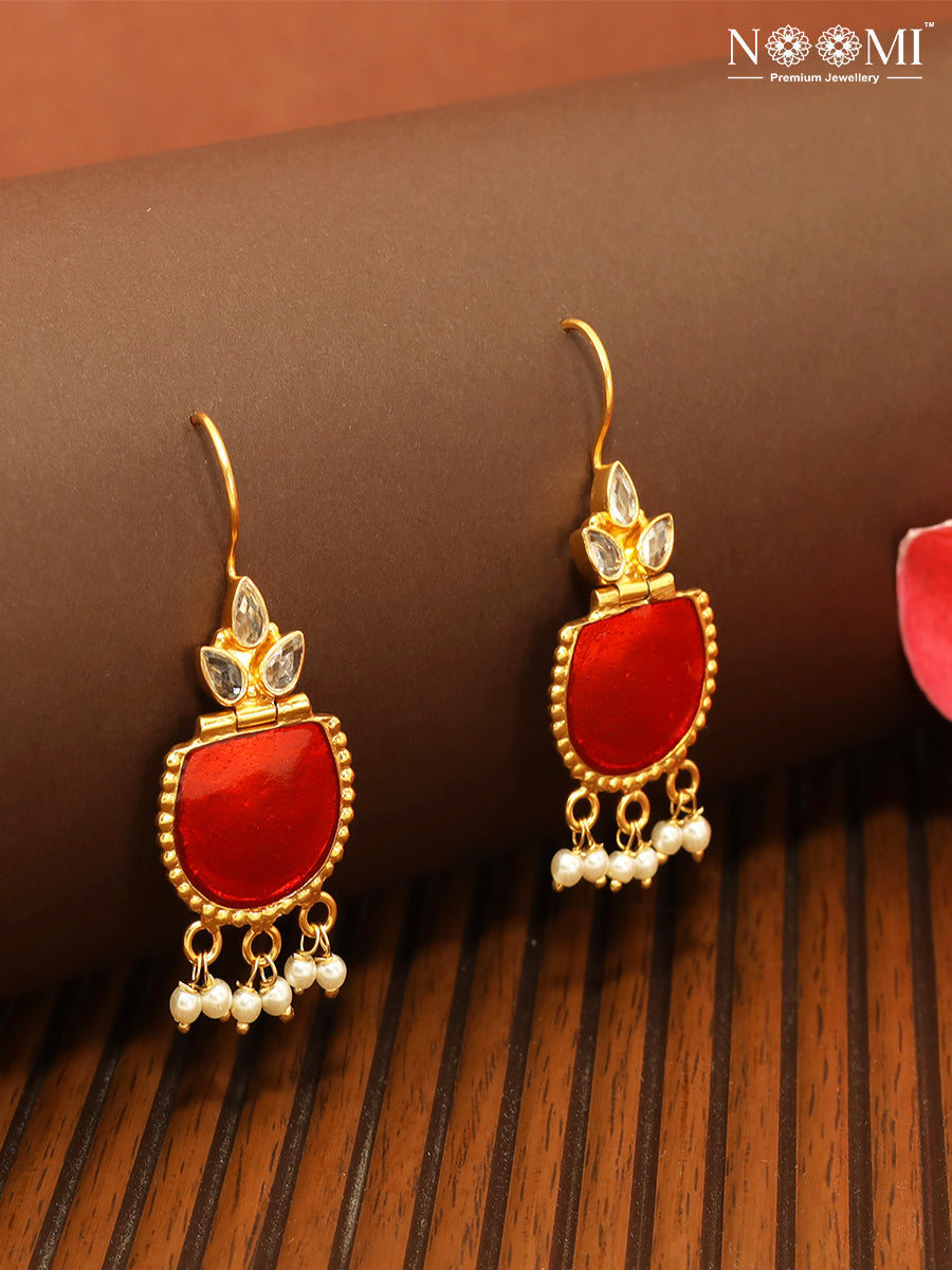 925 Silver. Gold Plated. NOOMI Designer Earrings