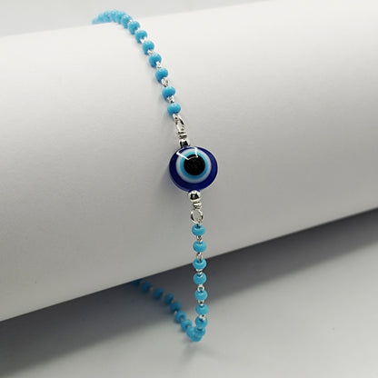 Sky Blue Evil Eye Bracelet