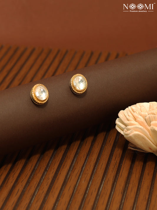 925 Silver. Gold Plated. Designer Earrings. NOOMI