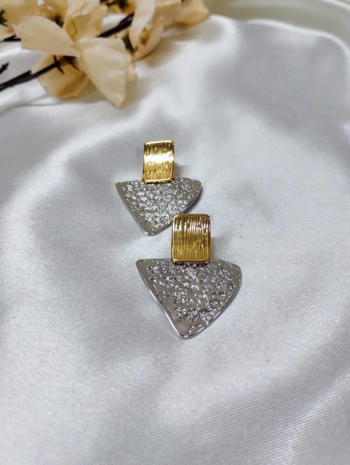 Gold & Silver Duo Earrings