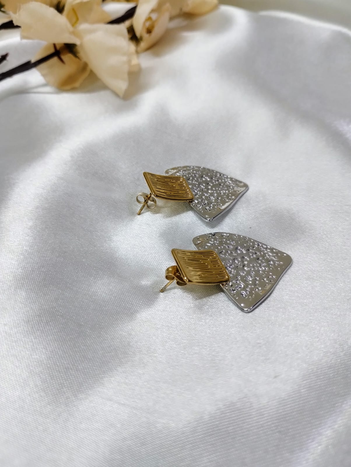 Gold & Silver Duo Earrings