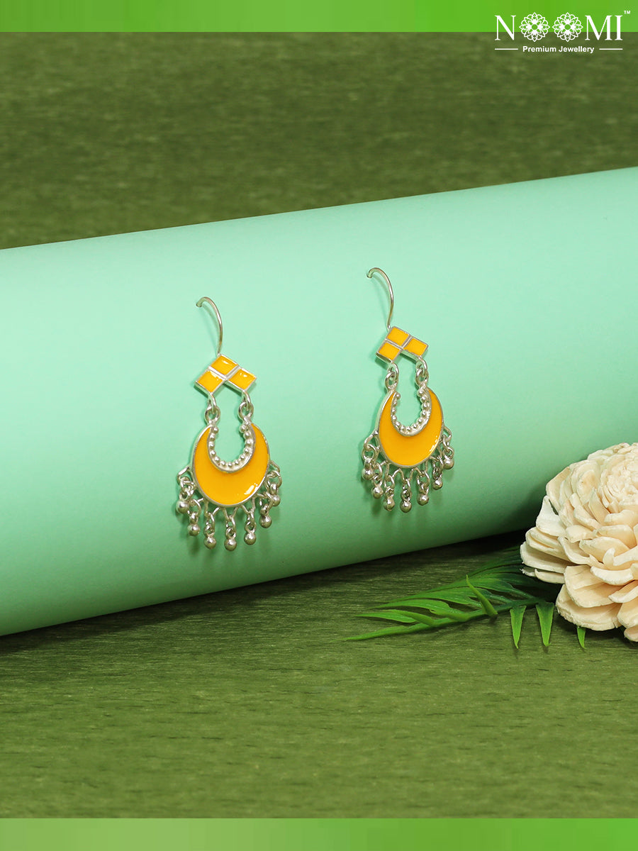 925 Silver Enamel Work NOOMI Earrings
