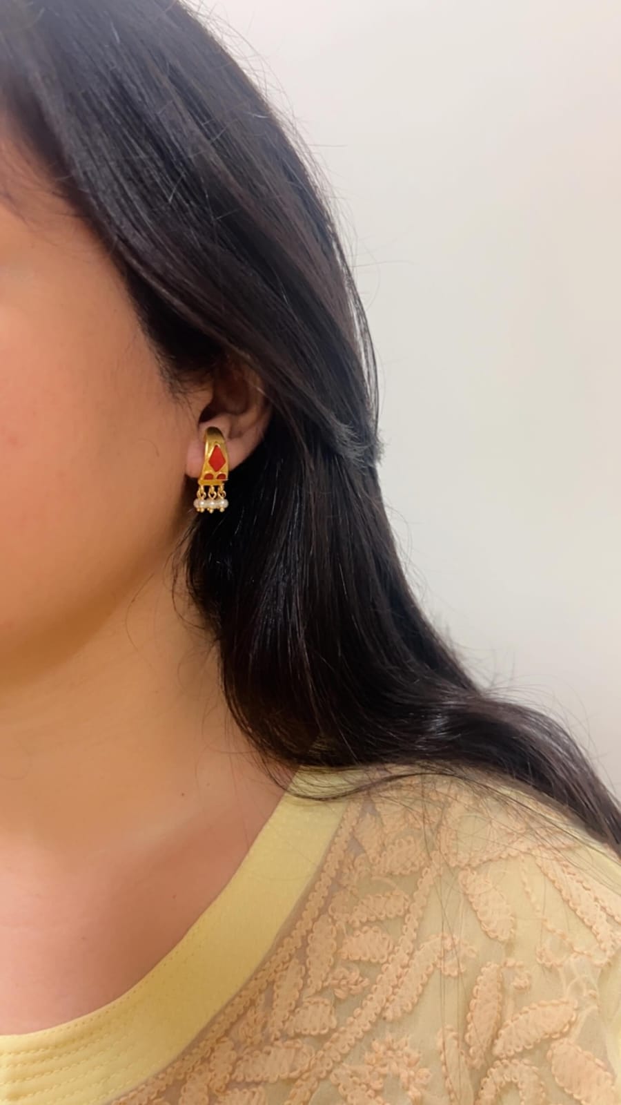 925 Silver. Gold Plated. NOOMI Designer Earrings