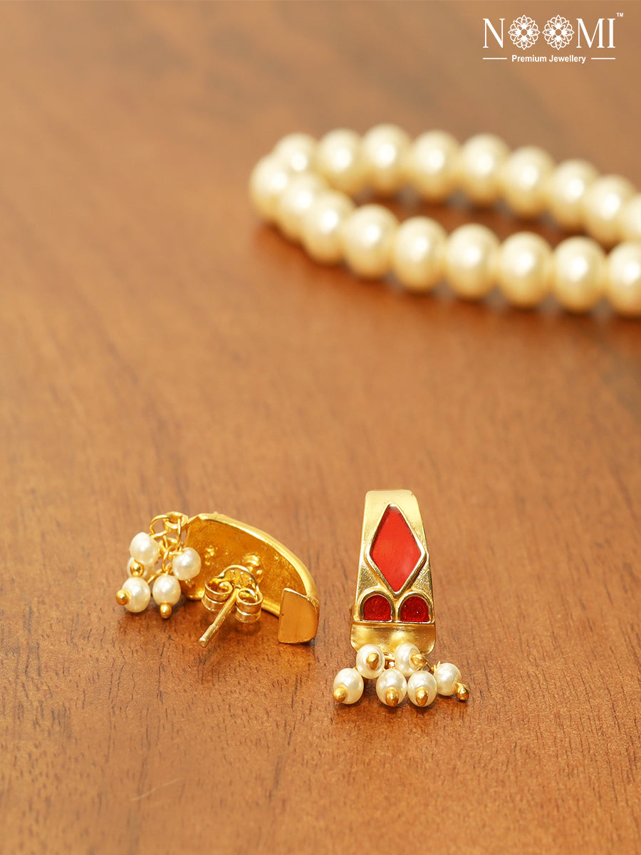 925 Silver. Gold Plated. NOOMI Designer Earrings