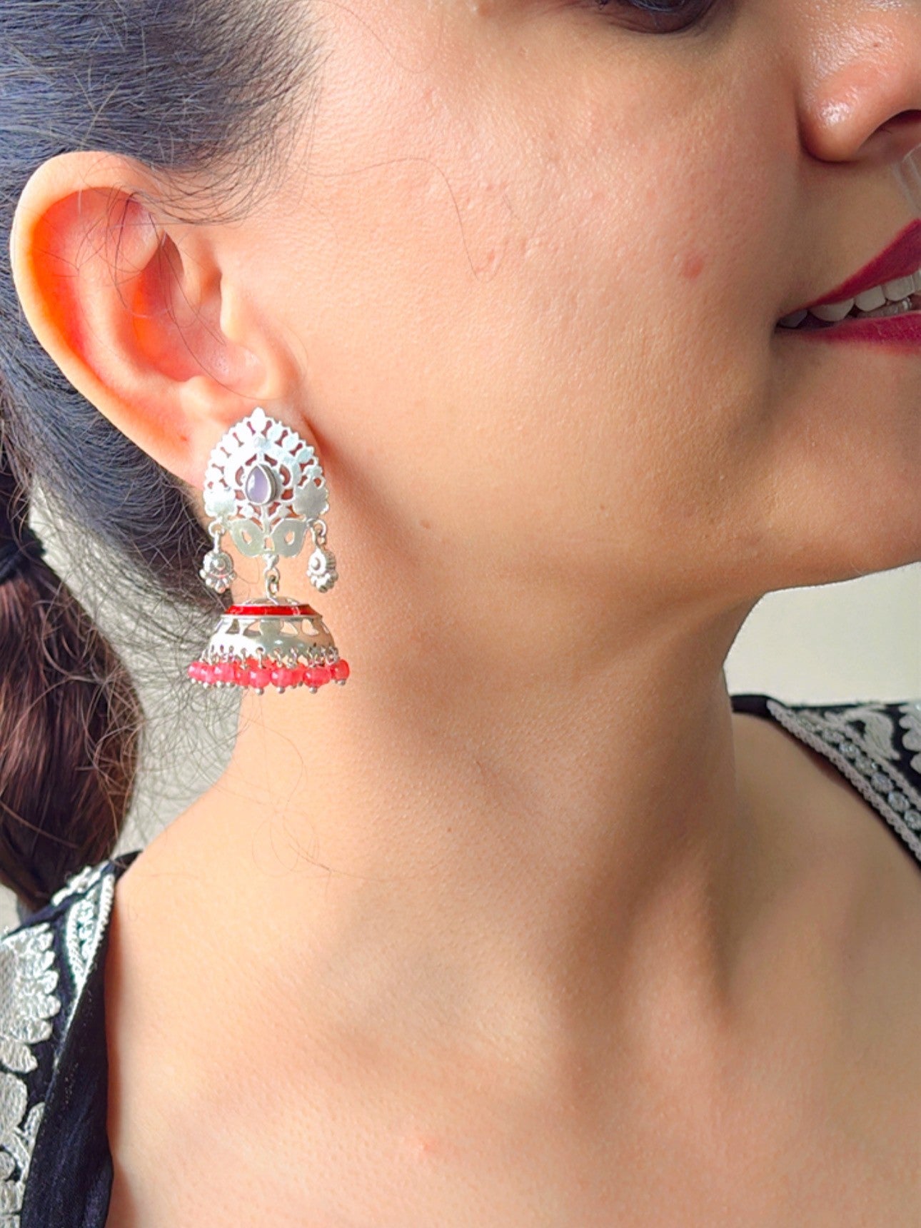 925 Silver Jhumka. NOOMI Jewellery